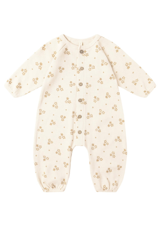 Marigold Waffle LS Jumpsuit