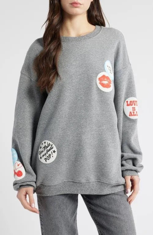 LOVE PATCHES CREWNECK