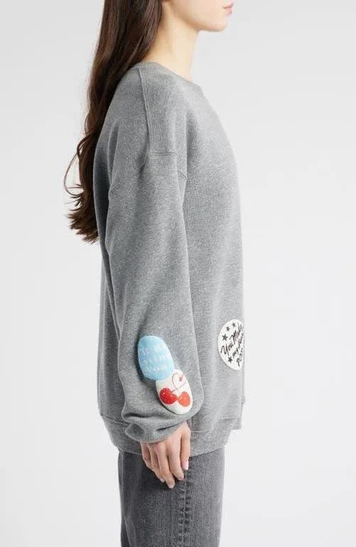 LOVE PATCHES CREWNECK