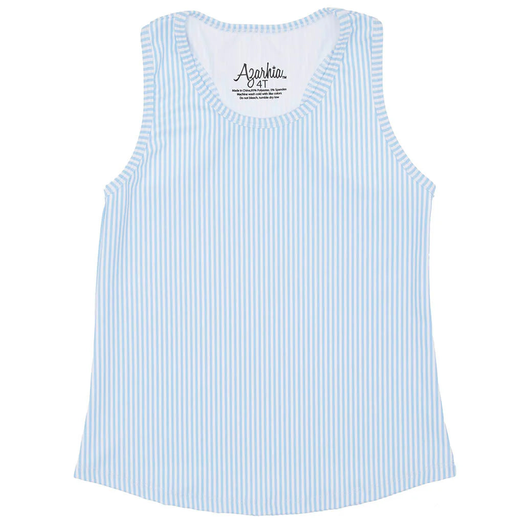 Light Blue Striped Tank