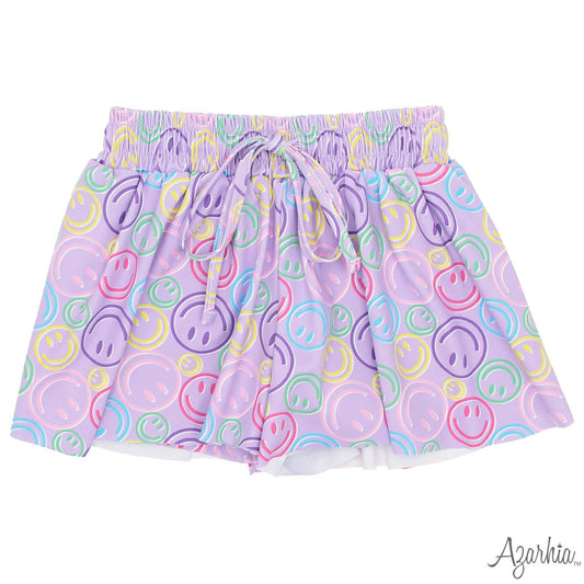 Lavender Smiley Butterfly Short