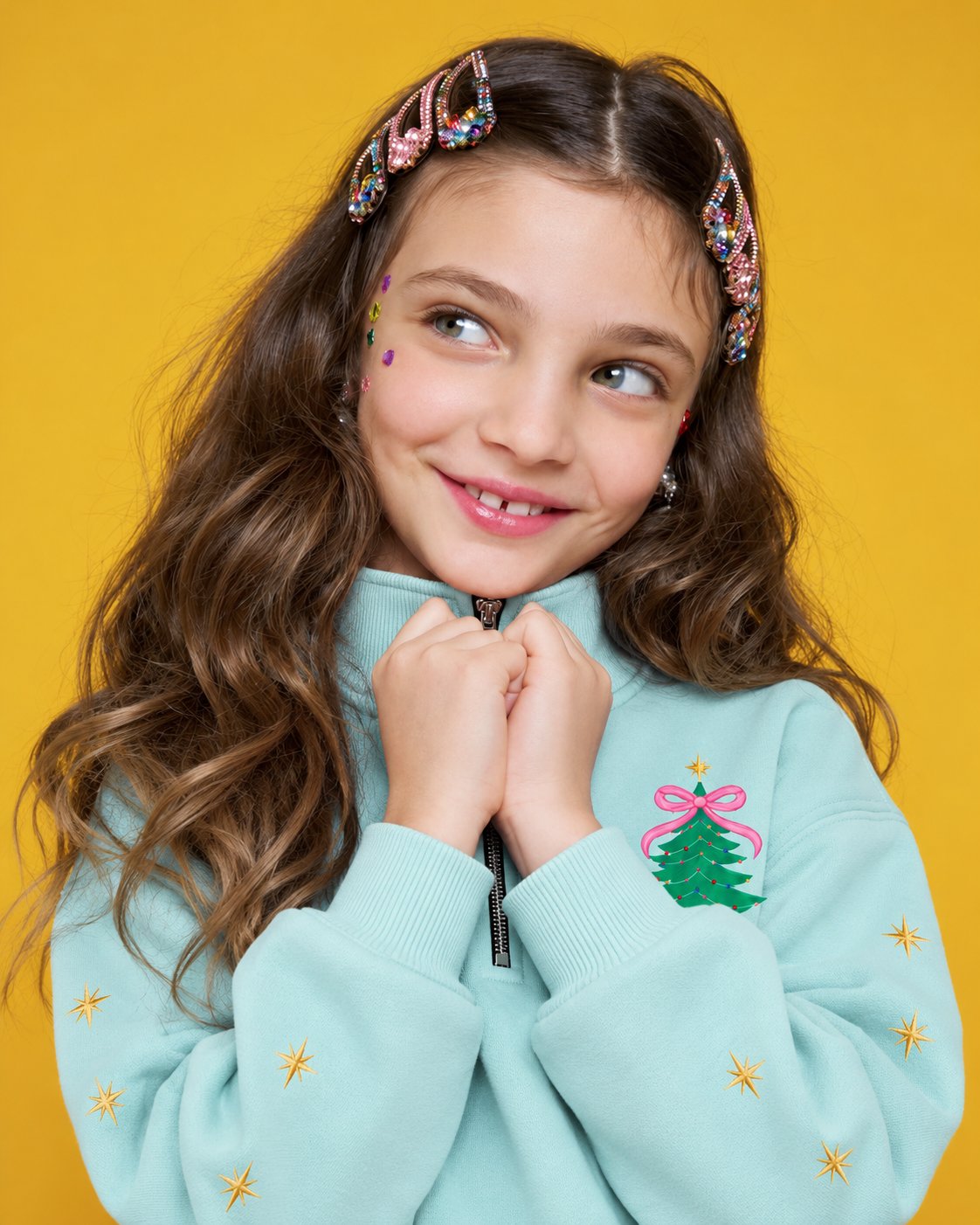 Holly Jolly Zip Sweatshirt