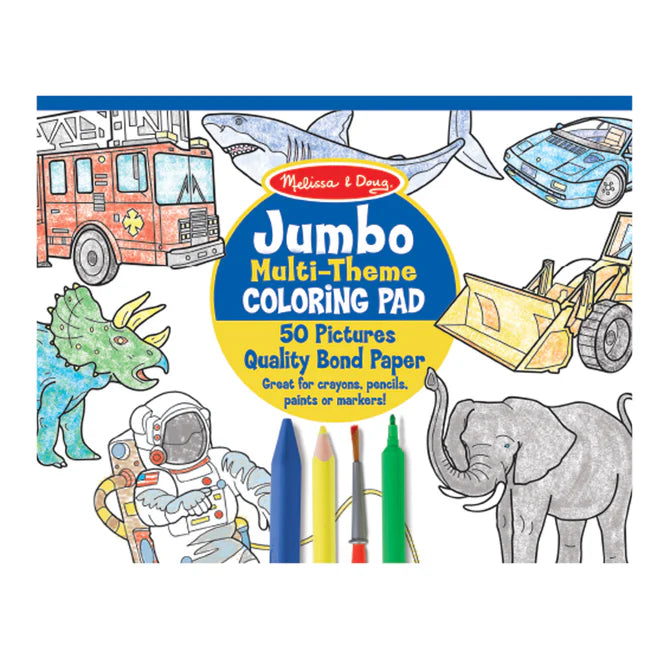 Jumbo Multi-Theme Coloring Pad