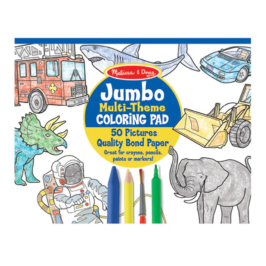 Jumbo Multi-Theme Coloring Pad