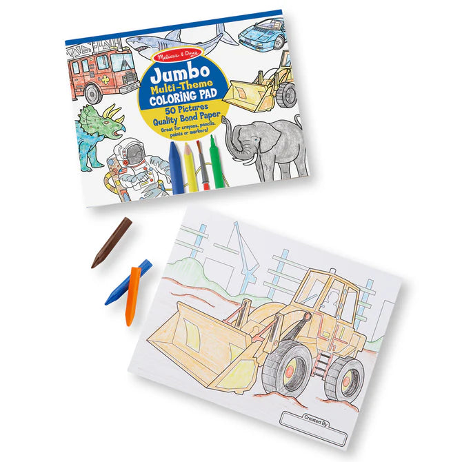 Jumbo Multi-Theme Coloring Pad