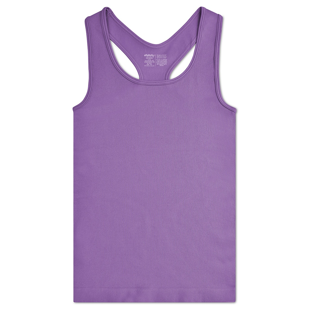 Vivid Violet Ribbed Racerback