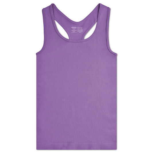 Vivid Violet Ribbed Racerback