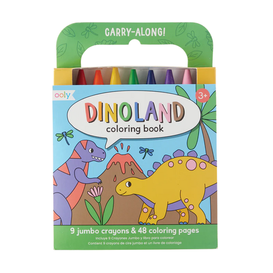 Carry Along Crayon & Coloring Book - Dinoland