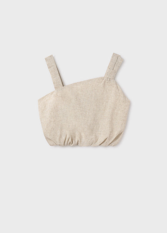 Linen Asymmetrical Top