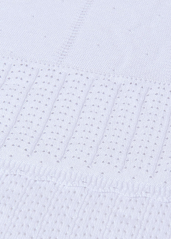 White Knit Blanket