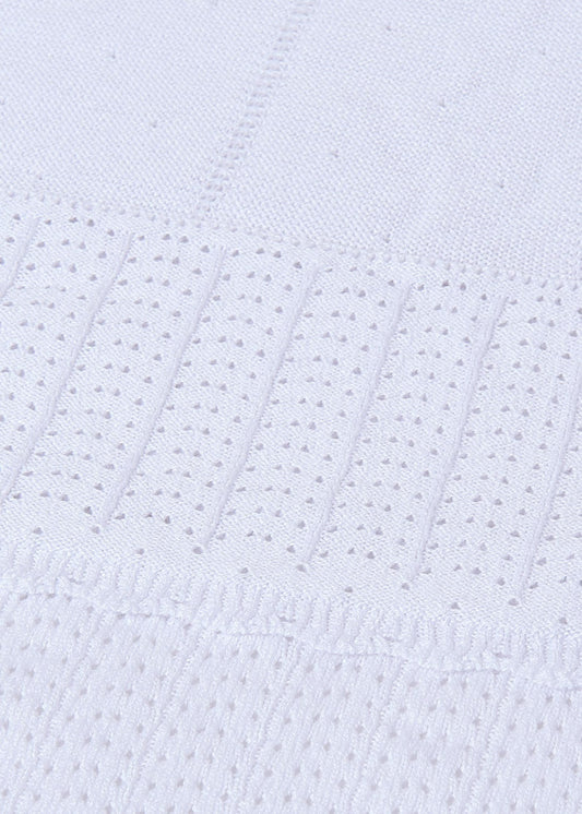 White Knit Blanket