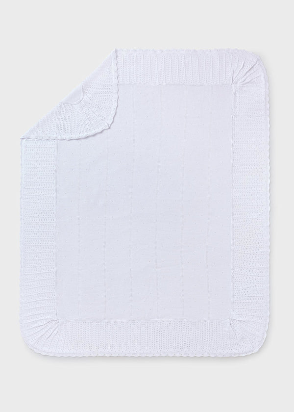 White Knit Blanket