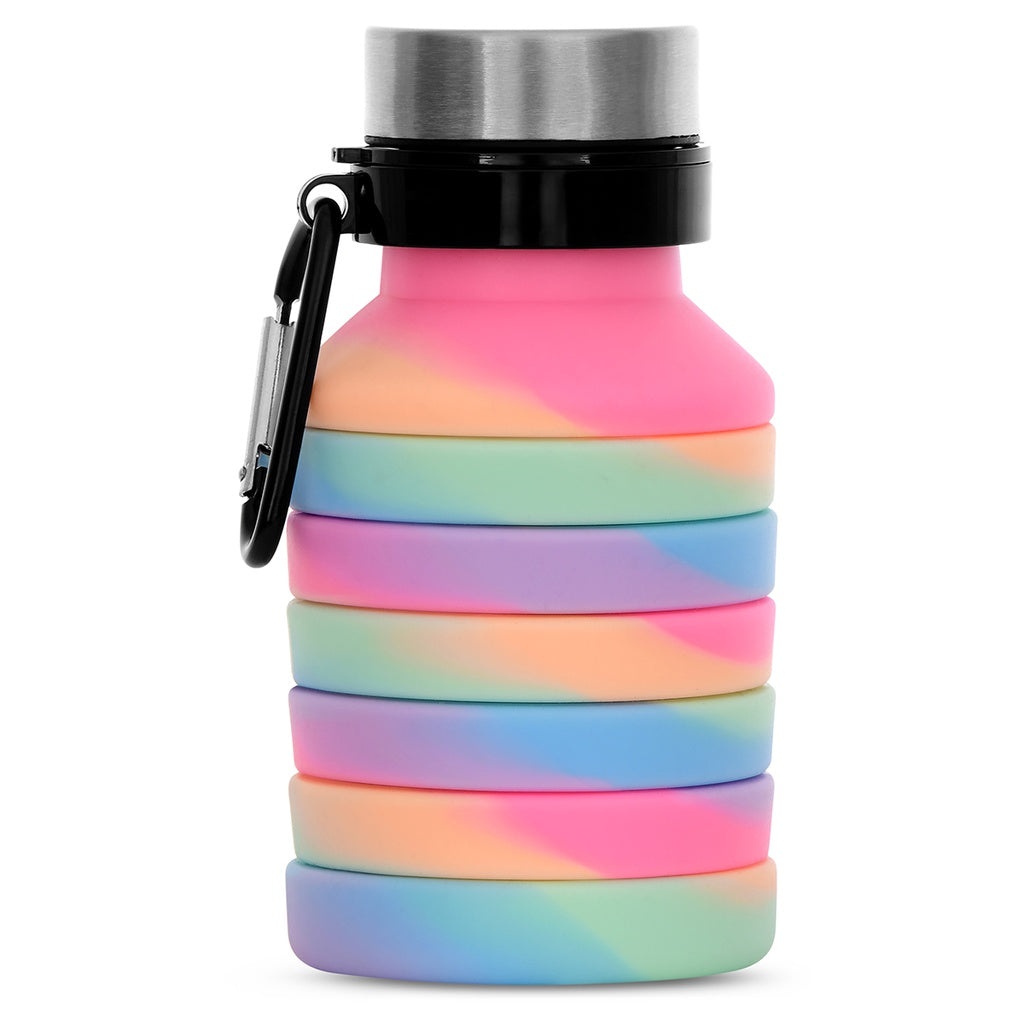 Happy Stripe Collapsible Water Bottlr