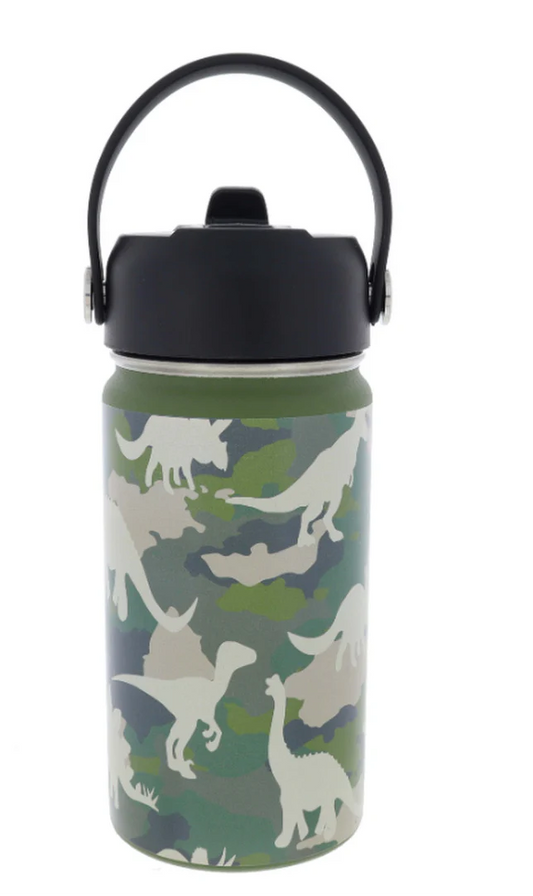 Dino Camo 12oz Water Bottle