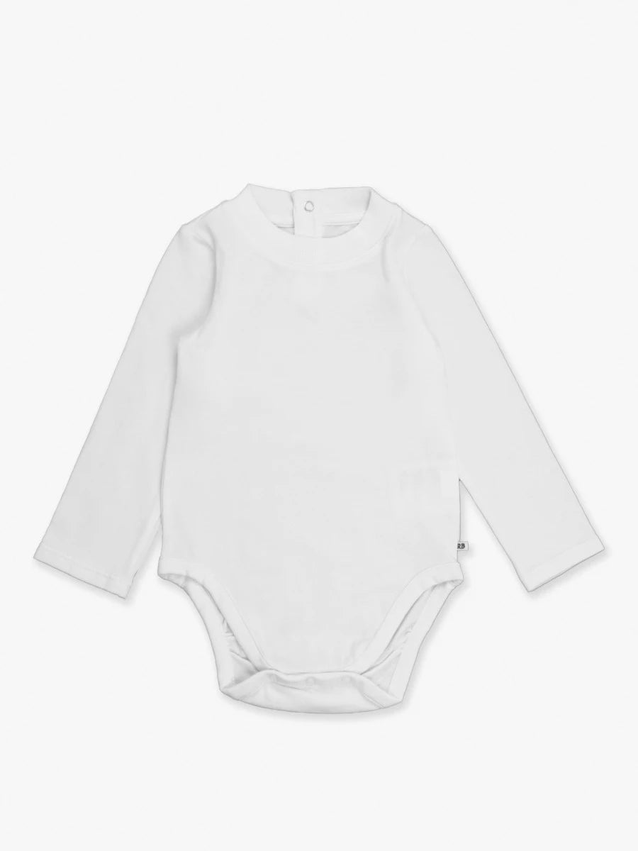 White LS Basic Bodysuit