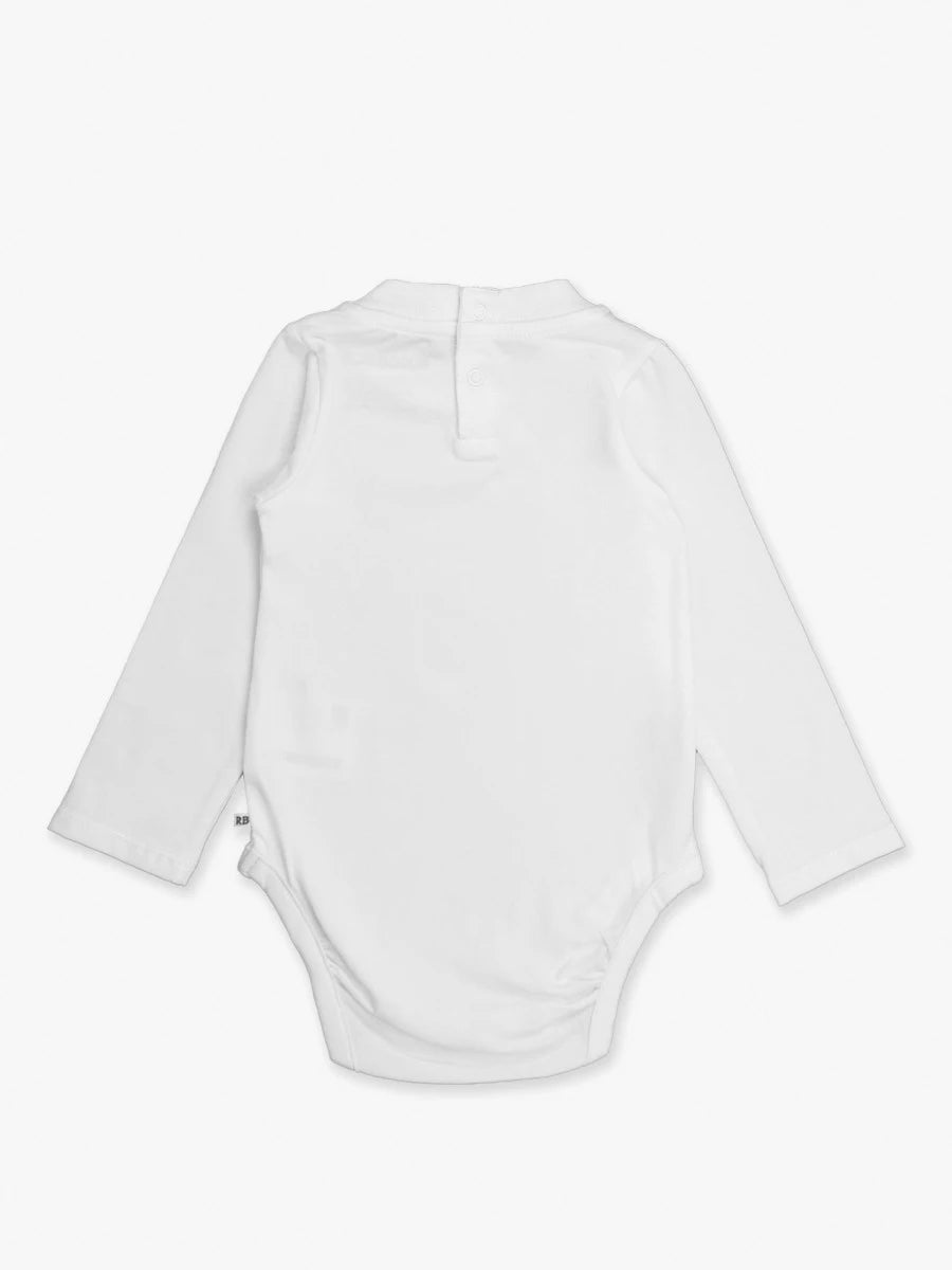 White LS Basic Bodysuit