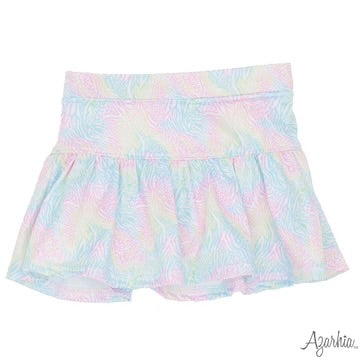 Zebra Rainbow Gathered Skort