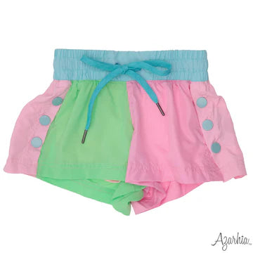 Minty Pinks Color Block Short