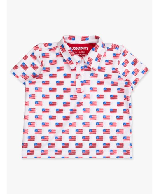 Freedom Flags Knit Performance Polo