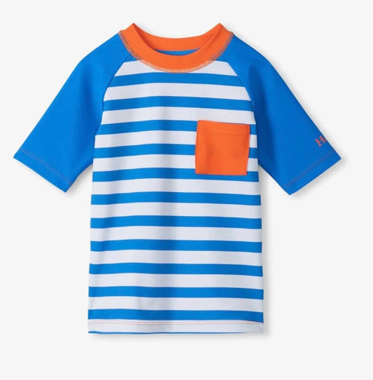 Daphne Stripes Short Sleeve Rashguard