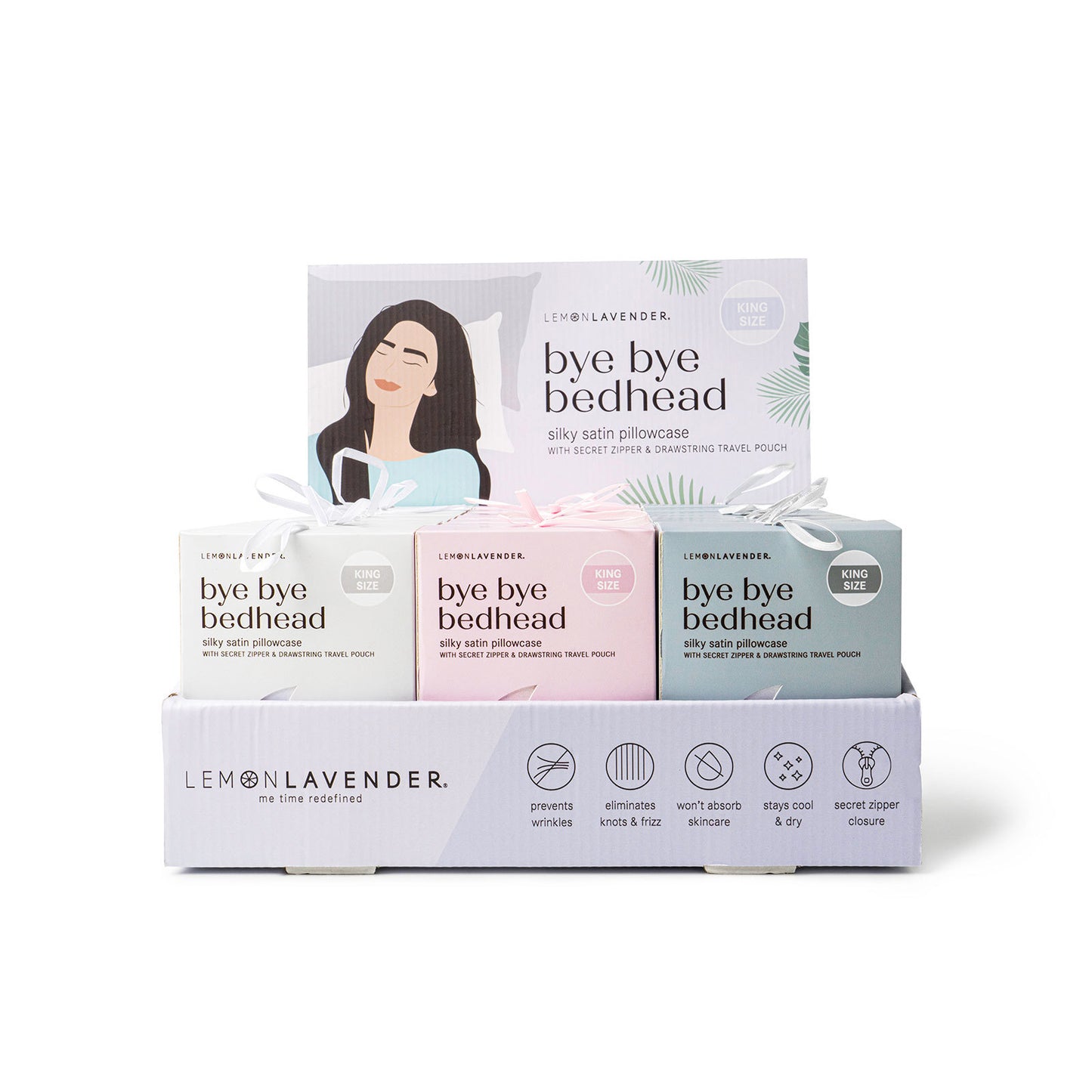 Bye Bye Bedhead Satin Pillowcase