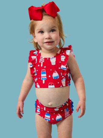 Stars & Scoops Waterfall Tankini 2-Piece Swimsuit