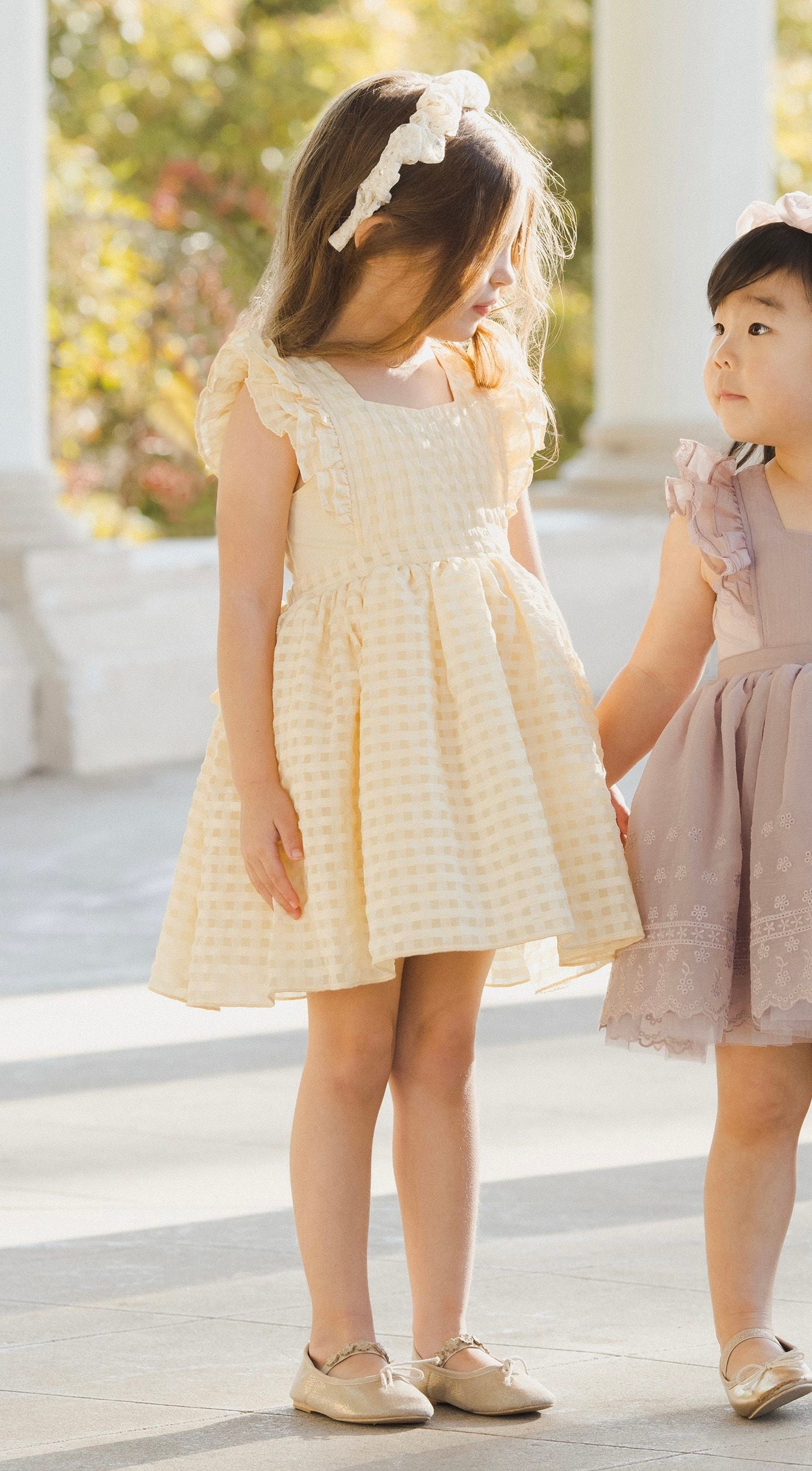 Provence Dress Lemon Check