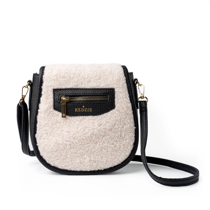 Ivory Sherpa Camden Mini Messenger