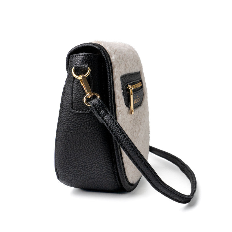 Ivory Sherpa Camden Mini Messenger