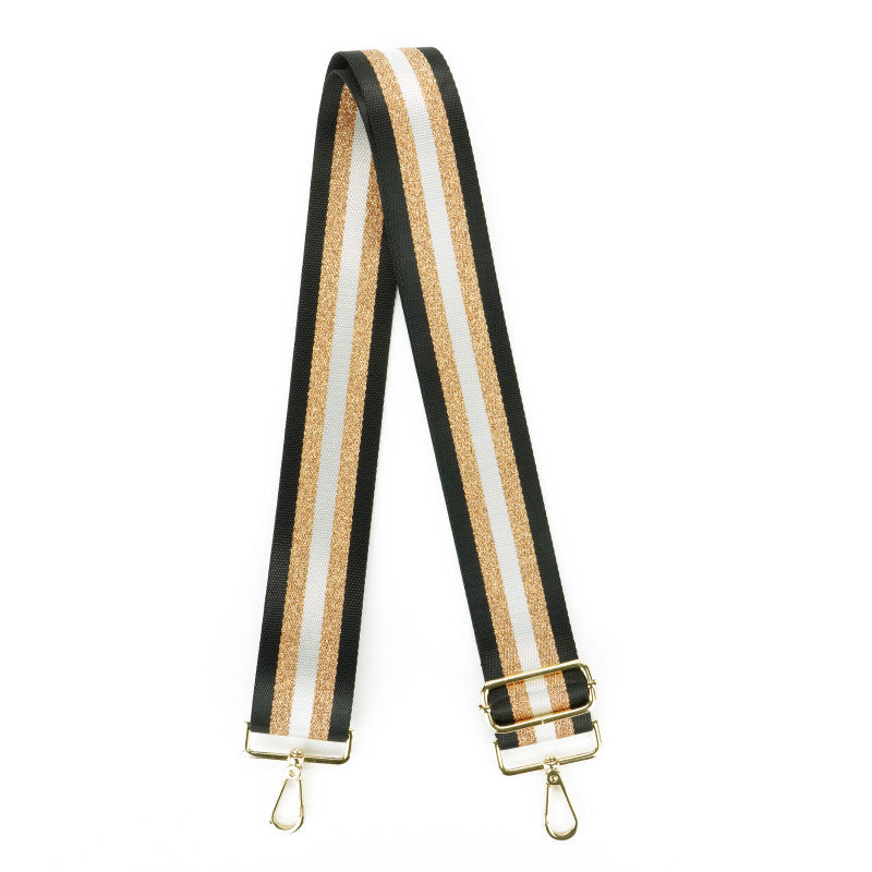 24K Black Interchangeable Purse Strap