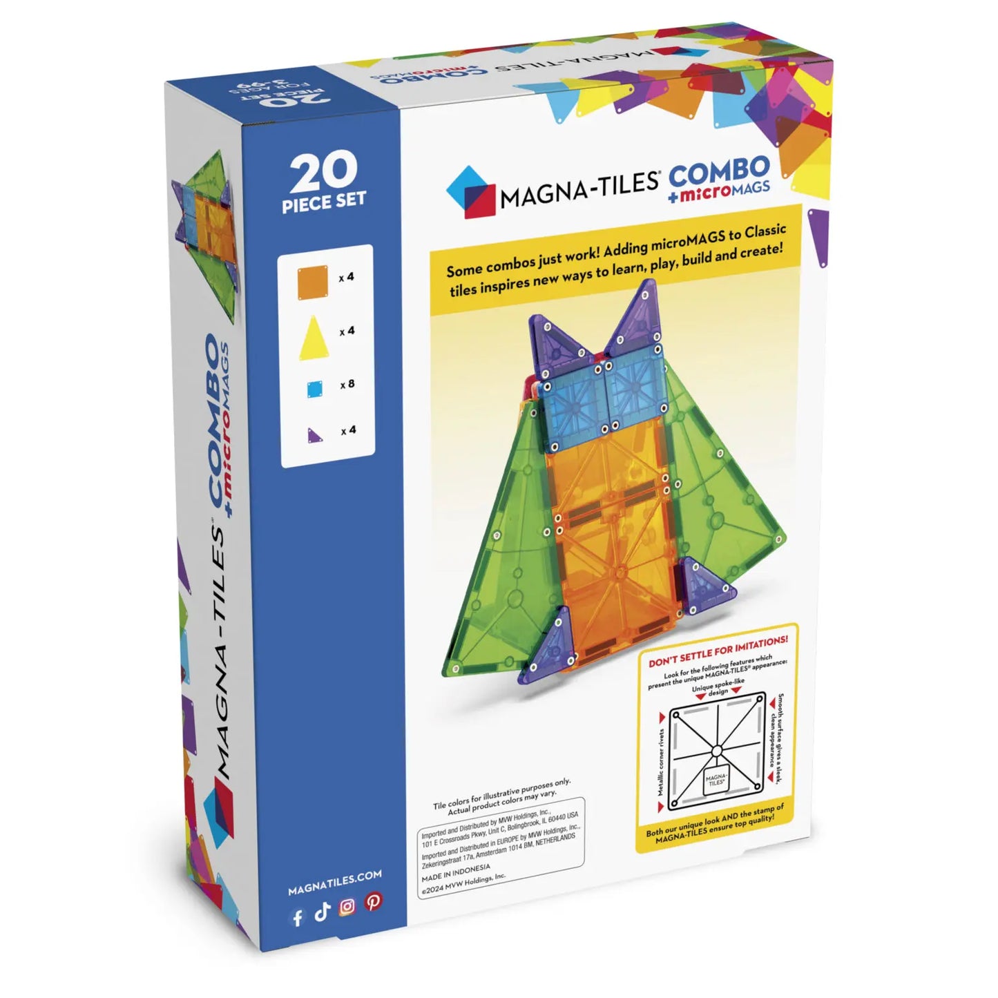 Magna -Tiles Combo 20-Piece Set