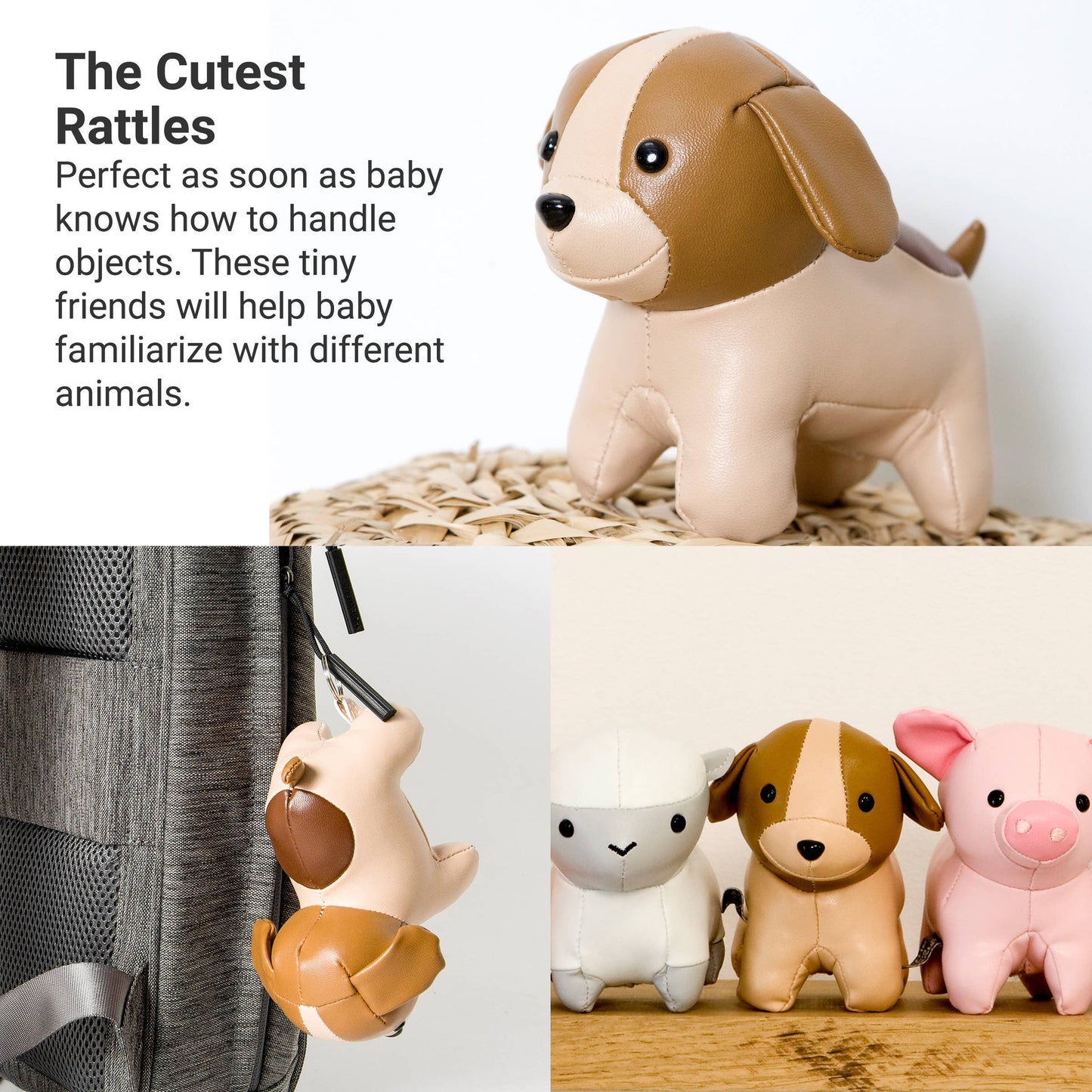 Tiny Friends Animal Rattle