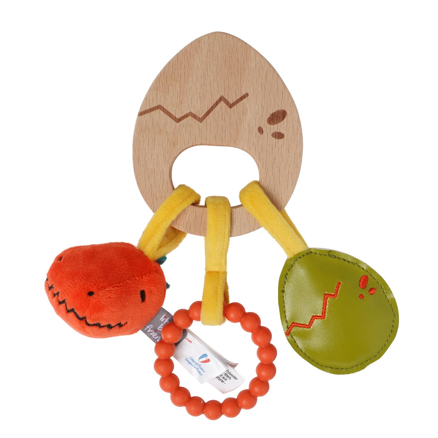 Dino Wooden Rattle