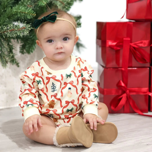 Christmas Cutie LS Bubble Romper