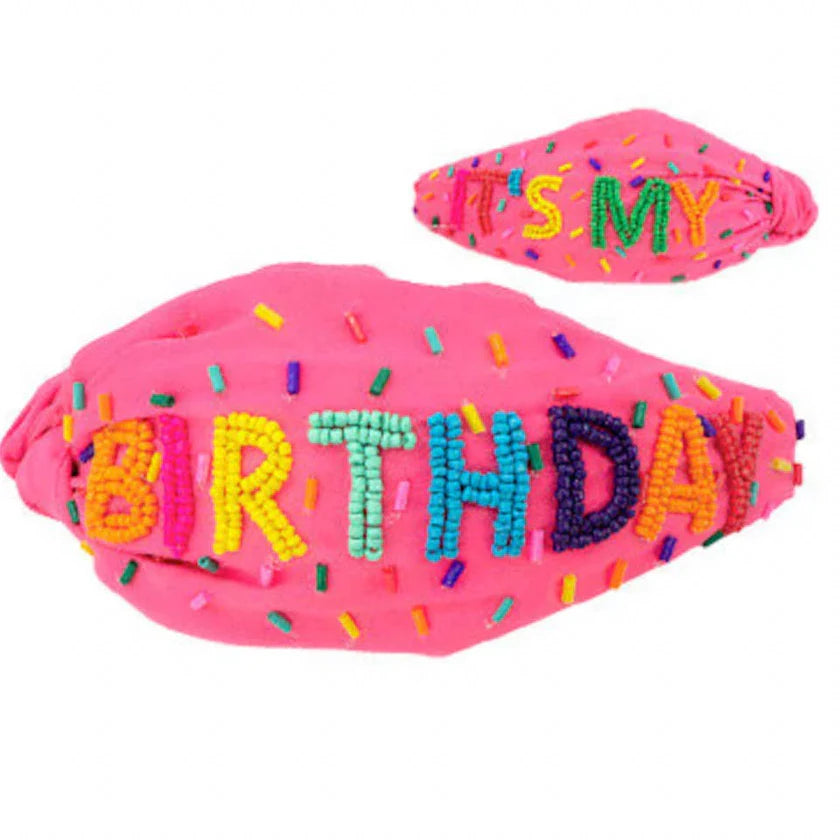 Beaded Birthday Headband