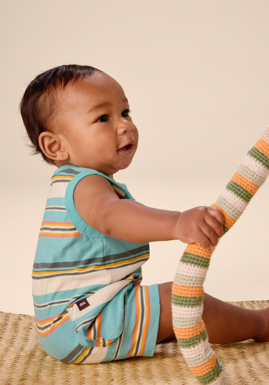 Cargo Pocket Tank Baby Romper