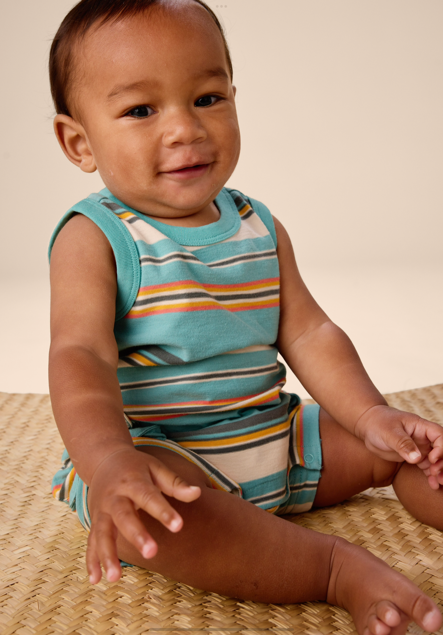 Cargo Pocket Tank Baby Romper