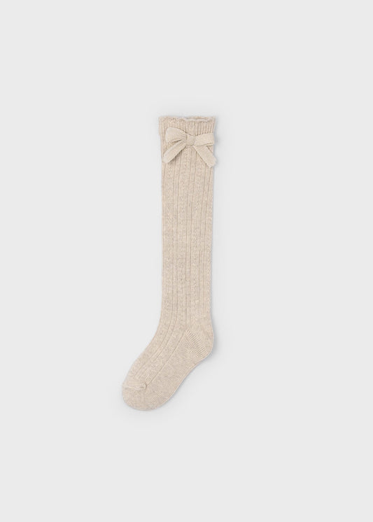 Heather Toffee Girl Knee High Socks