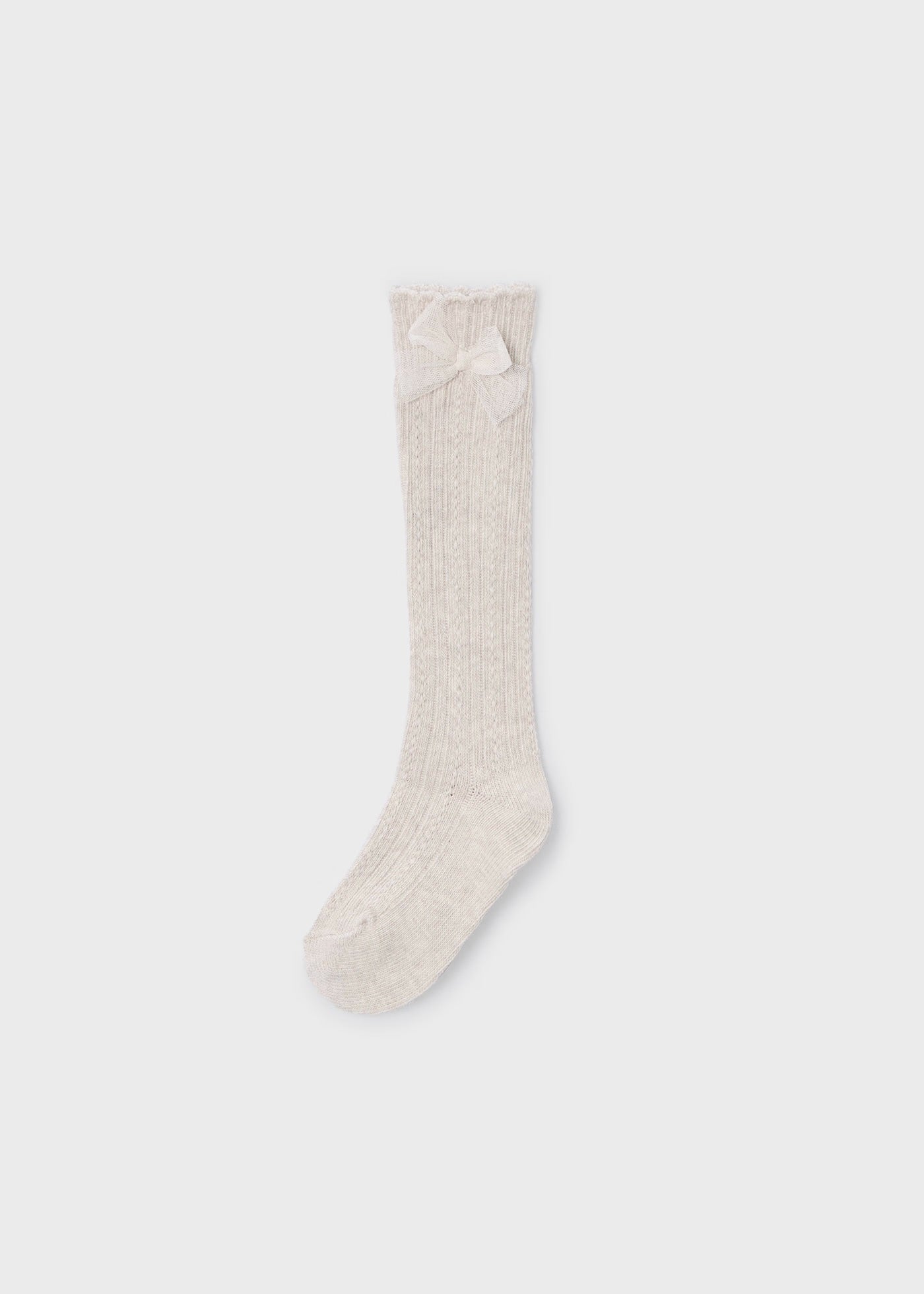 Sand Heather Girl Knee High Socks