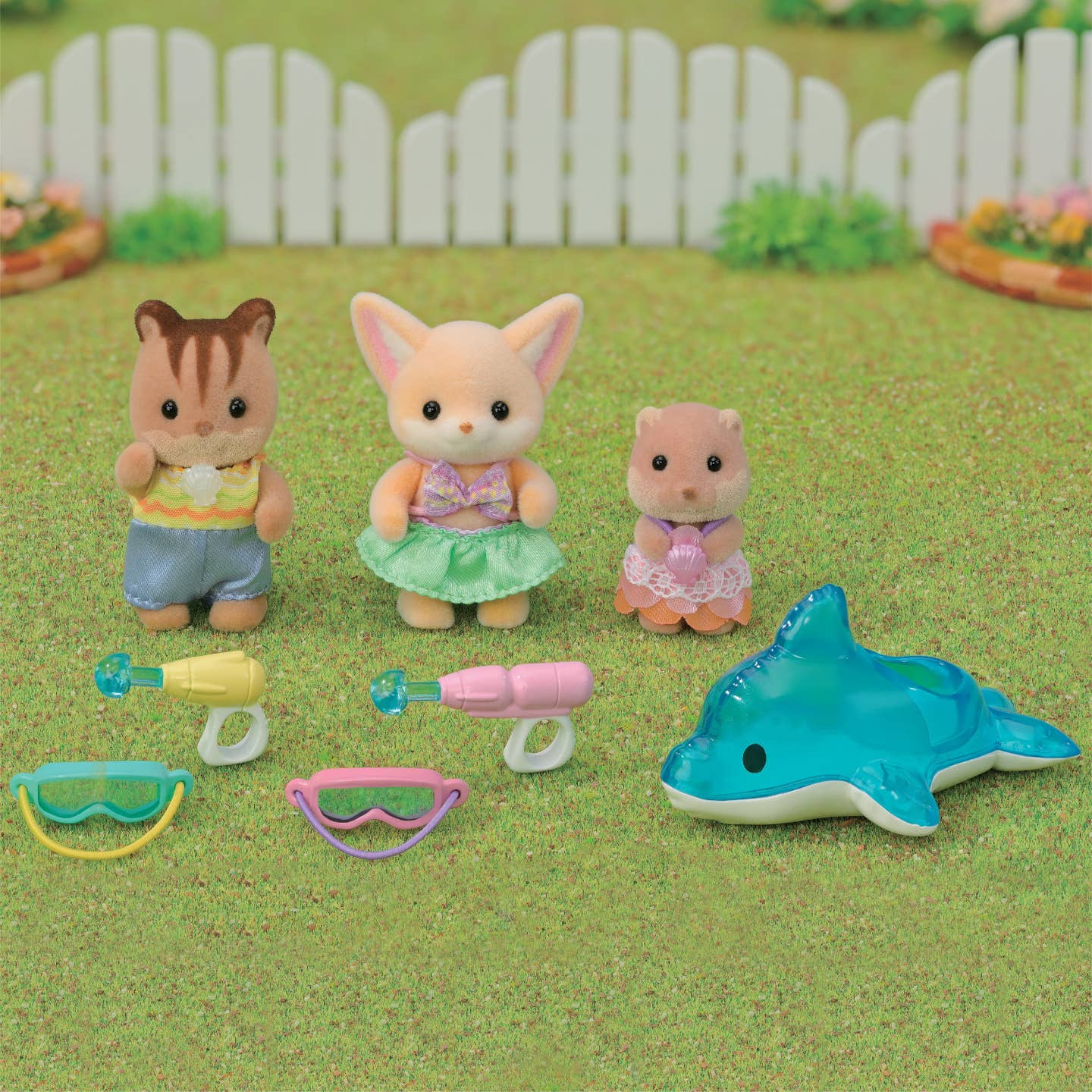 Calico Critters Nursery Friends Pool Fun Trio