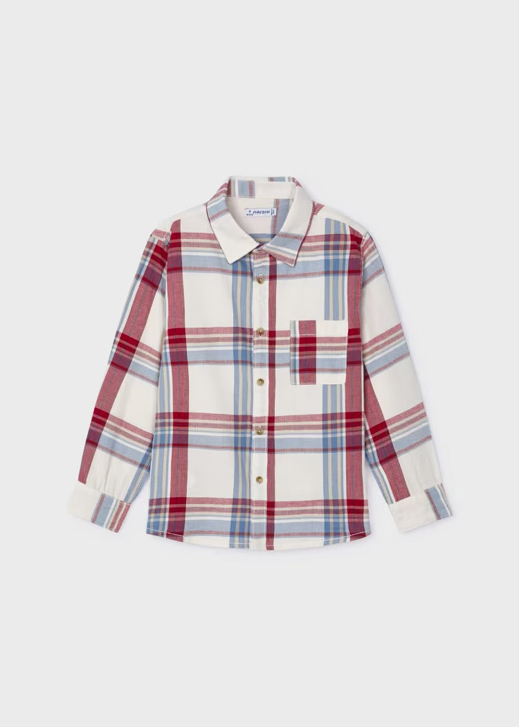 Wine Plaid Shirt