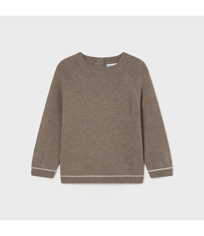 Brown Basic Knit Sweater