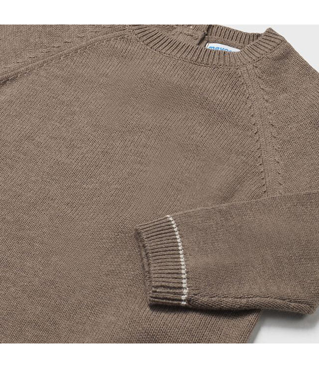 Brown Basic Knit Sweater