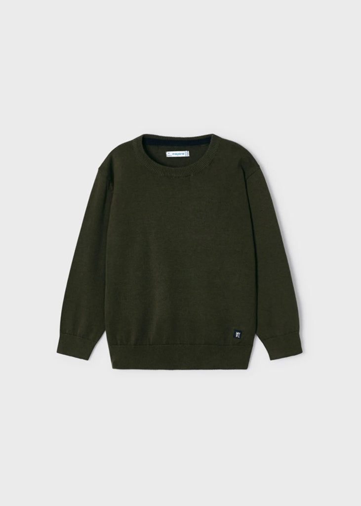 Olive Green Basic Sweater