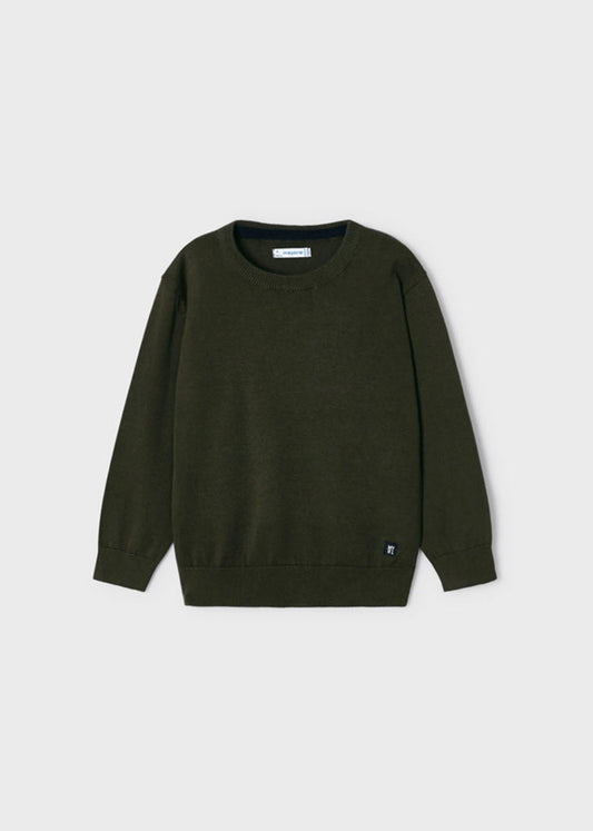 Olive Green Basic Sweater