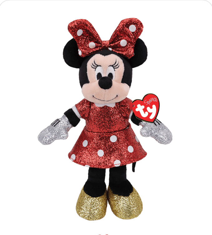 Ty Sparkly Minnie Mouse- Medium