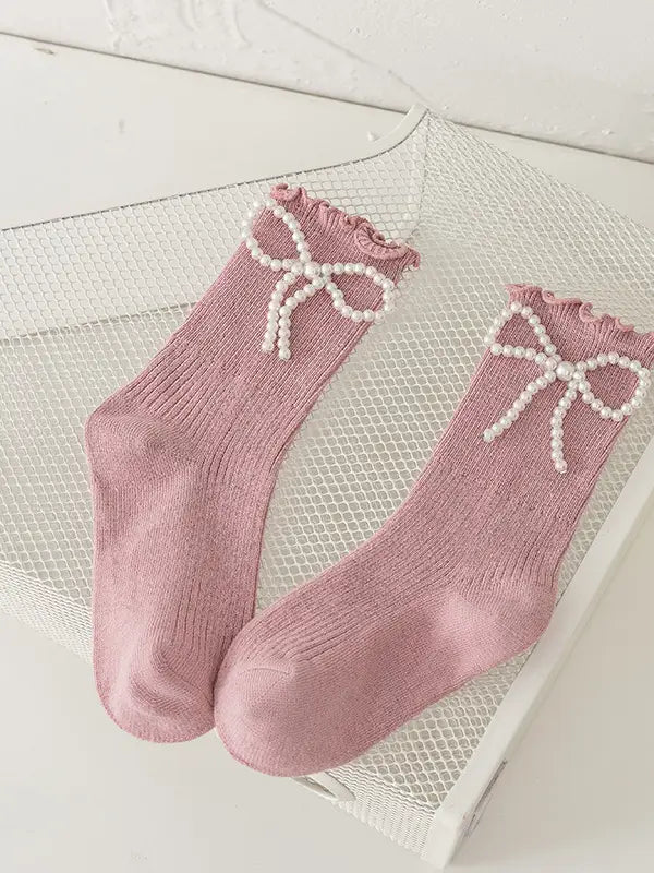 Pink Pearl Socks