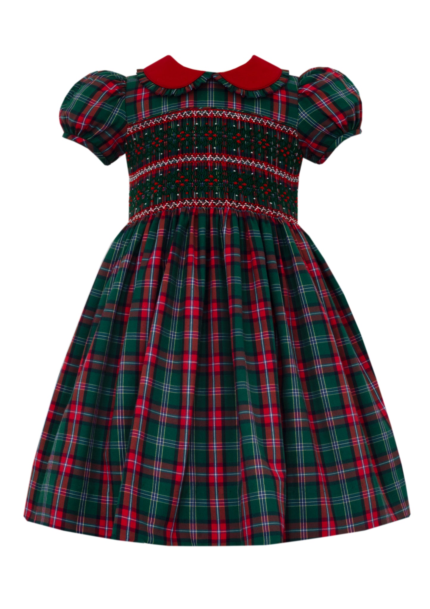 Madison Green & Red Plaid Dress