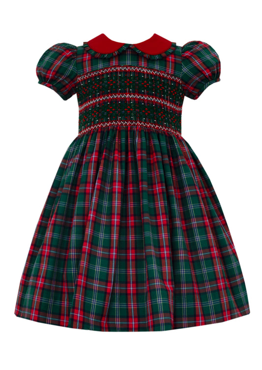 Madison Green & Red Plaid Dress
