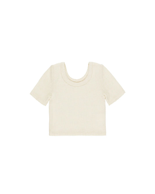 Natural Scallop Tee
